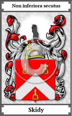 Skidy Family Crest Download (JPG) Book Plated - 600 DPI
