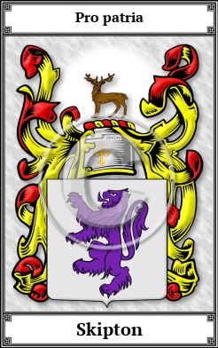 Skipton Family Crest Download (JPG) Book Plated - 600 DPI