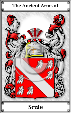 Scule Family Crest Download (JPG) Book Plated - 600 DPI
