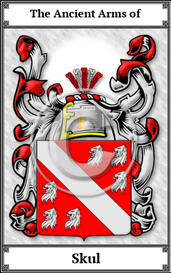 Skul Family Crest Download (JPG)  Book Plated - 150 DPI