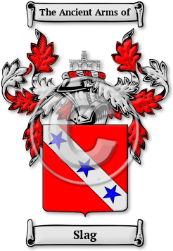 Slag Family Crest Download (jpg) Legacy Series - 150 DPI