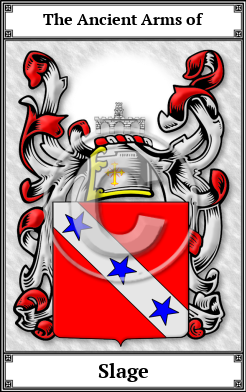 Slage Family Crest Download (JPG)  Book Plated - 150 DPI