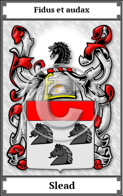 Slead Family Crest Download (JPG)  Book Plated - 150 DPI