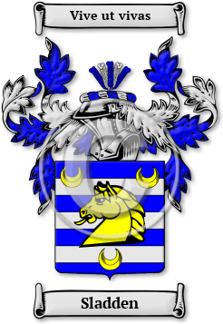 Sladden Family Crest Download (jpg) Legacy Series - 150 DPI