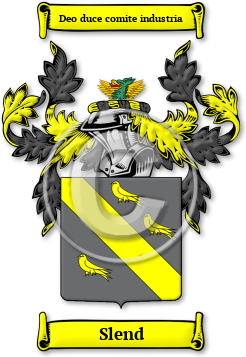 Slend Family Crest Download (jpg) Legacy Series - 150 DPI