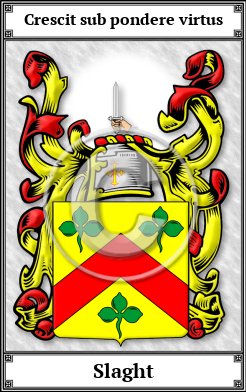 Slaght Family Crest Download (JPG)  Book Plated - 150 DPI