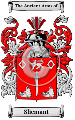 Sliemant Family Crest/Coat of Arms