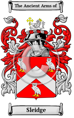 Sleidge Family Crest/Coat of Arms