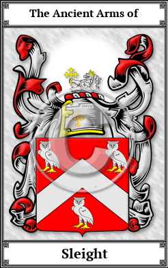 Sleight Family Crest Download (JPG)  Book Plated - 150 DPI