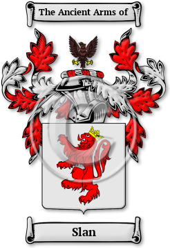Slan Family Crest Download (jpg) Legacy Series - 150 DPI
