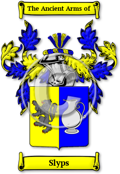 Slyps Family Crest Download (jpg) Legacy Series - 150 DPI