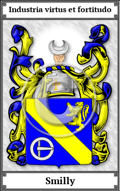 Smilly Family Crest Download (JPG)  Book Plated - 150 DPI