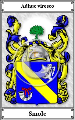 Smole Family Crest Download (JPG)  Book Plated - 150 DPI