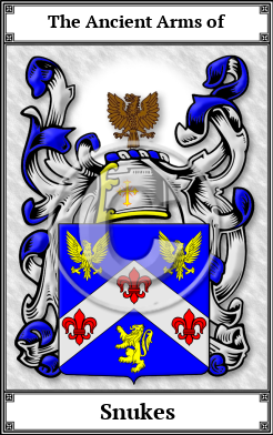 Snukes Family Crest Download (JPG)  Book Plated - 150 DPI