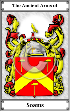 Soams Family Crest Download (JPG)  Book Plated - 150 DPI
