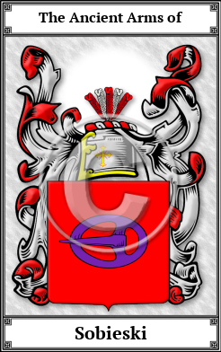 Sobieski Family Crest Download (JPG) Book Plated - 600 DPI