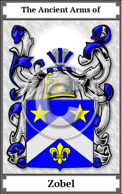Zobel Family Crest Download (JPG)  Book Plated - 150 DPI