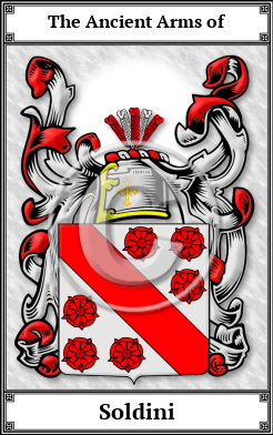 Soldini Family Crest Download (JPG)  Book Plated - 150 DPI