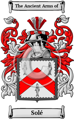 Solé Family Crest/Coat of Arms