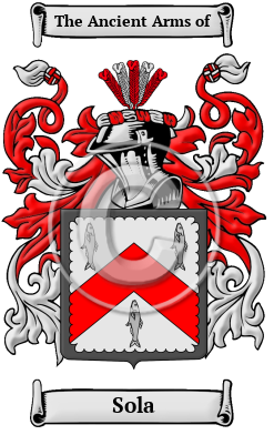 Sola Family Crest/Coat of Arms