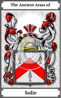 Solie Family Crest Download (JPG) Book Plated - 600 DPI