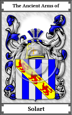 Solart Family Crest Download (JPG)  Book Plated - 150 DPI