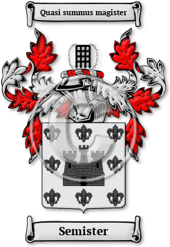 Semister Family Crest Download (jpg) Legacy Series - 150 DPI