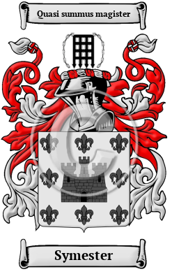 Symester Family Crest/Coat of Arms
