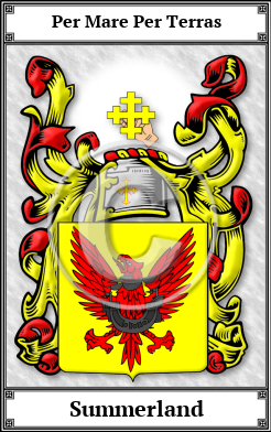 Summerland Family Crest Download (JPG)  Book Plated - 150 DPI