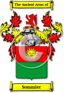 Sommier Family Crest Download (jpg) Legacy Series - 150 DPI