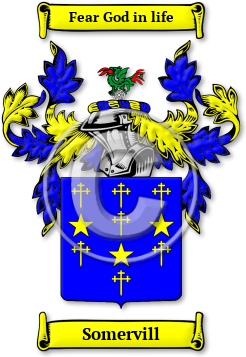 Somervill Family Crest Download (jpg) Legacy Series - 150 DPI
