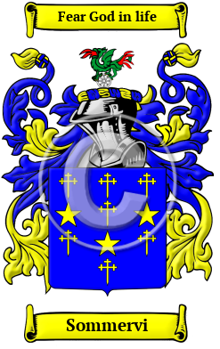 Sommervi Family Crest/Coat of Arms