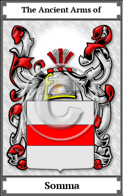 Somma Family Crest Download (JPG)  Book Plated - 150 DPI