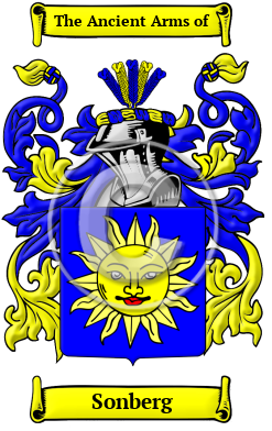Sonberg Family Crest/Coat of Arms