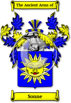 Sonne Family Crest Download (JPG) Legacy Series - 600 DPI
