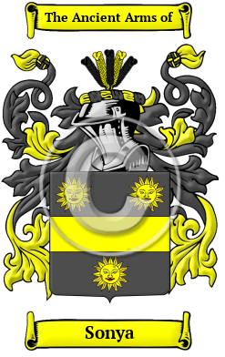 Sonya Family Crest Download (JPG) Heritage Series - 300 DPI