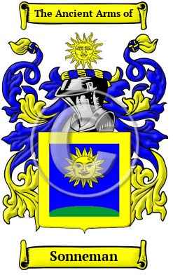 Sonneman Family Crest/Coat of Arms