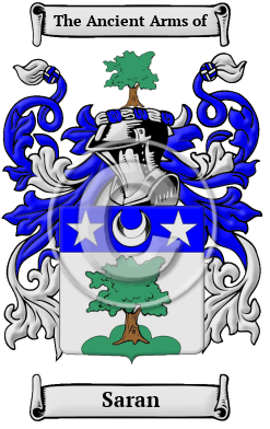 Saran Family Crest/Coat of Arms