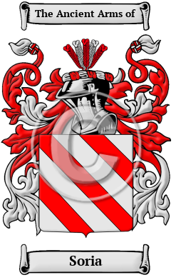 Soria Family Crest/Coat of Arms