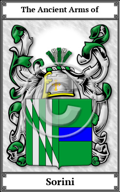 Sorini Family Crest Download (JPG)  Book Plated - 150 DPI