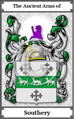 Southery Family Crest Download (JPG)  Book Plated - 150 DPI