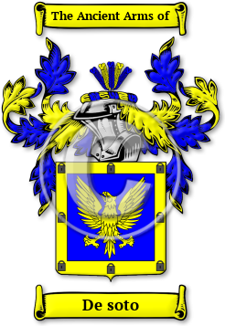De soto Family Crest Download (jpg) Legacy Series - 150 DPI
