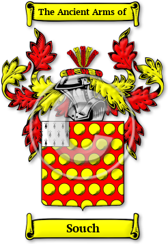 Souch Family Crest Download (jpg) Legacy Series - 150 DPI