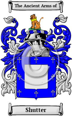 Shutter Family Crest/Coat of Arms
