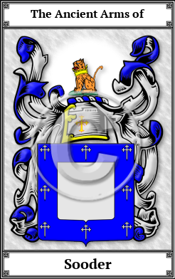 Sooder Family Crest Download (JPG) Book Plated - 600 DPI
