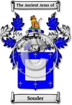 Souder Family Crest Download (JPG) Legacy Series - 600 DPI