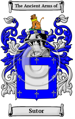Sutor Family Crest/Coat of Arms