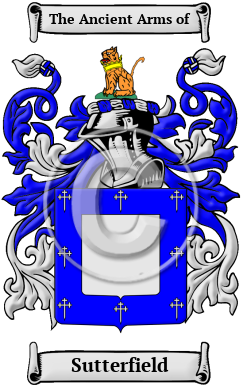 Sutterfield Family Crest/Coat of Arms