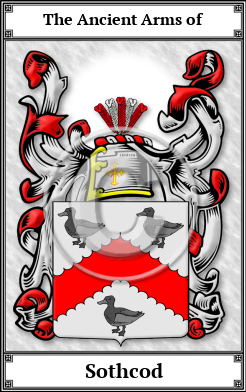 Sothcod Family Crest Download (JPG) Book Plated - 300 DPI