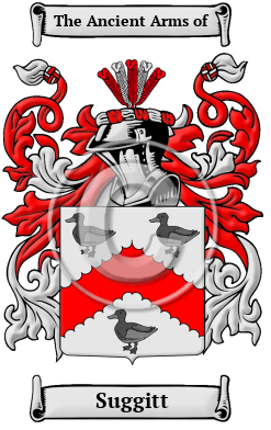Suggitt Family Crest/Coat of Arms